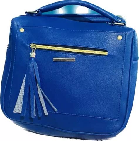 Bolsas azul rey .